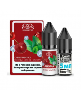 Набір Flavorlab Puff 10 мл 65 мг Вишня ментол