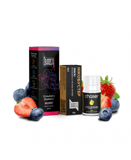 Набор Chaser Black 30мл 50мг Strawberry Blueberry
