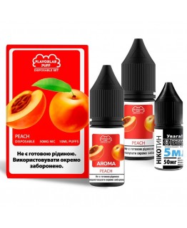 Набор Flavorlab Disposable Puff Peach, 10 мл