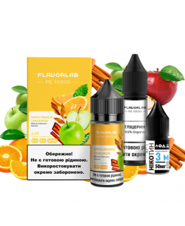 Набір Flavorlab PE 10000 30 мл 50 мг Яблуко апельсин кориця