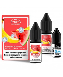 Набір Flavorlab Disposable Puff Watermelon Banana, 10 мл