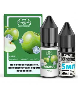 Набір Flavorlab Puff 10 мл 65 мг Яблуко