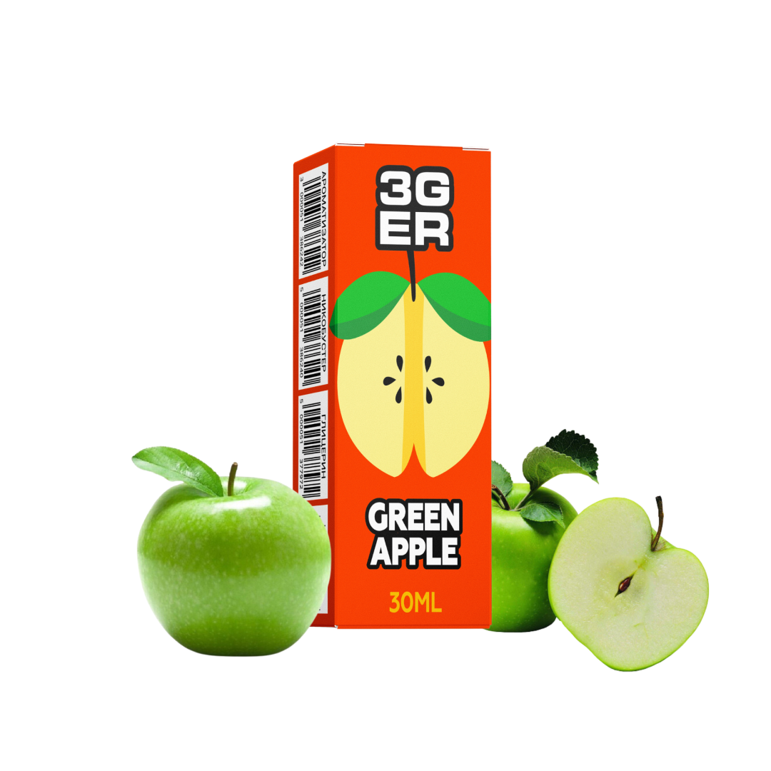 Купить Набор 3Ger 30 мл 50 мг Green Apple
