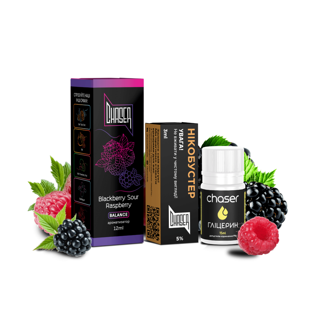 Купить Набор Chaser Black 30мл 50мг BLACKBERRY SOUR RASPBERRY