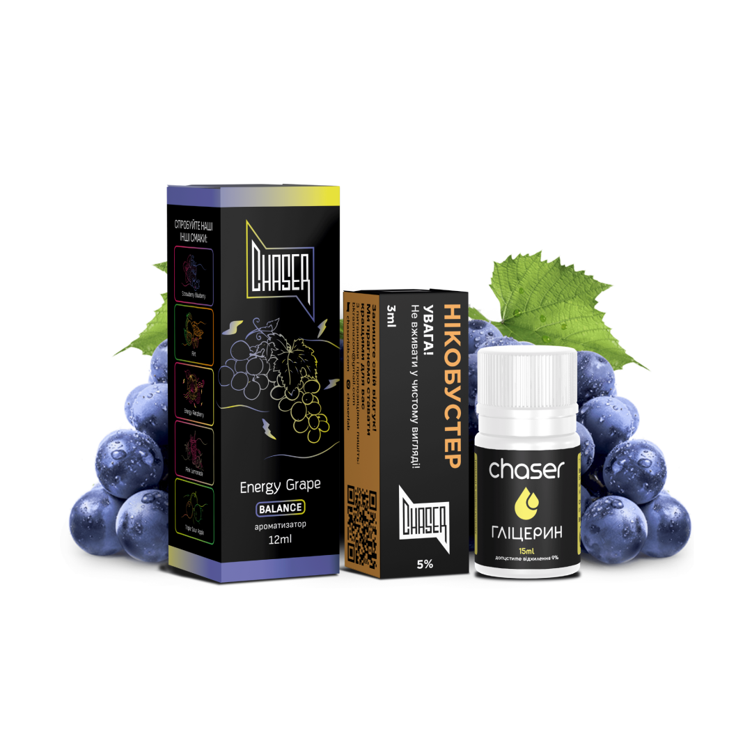 Купить Набор Chaser Black 30мл 50мг ENERGY GRAPE