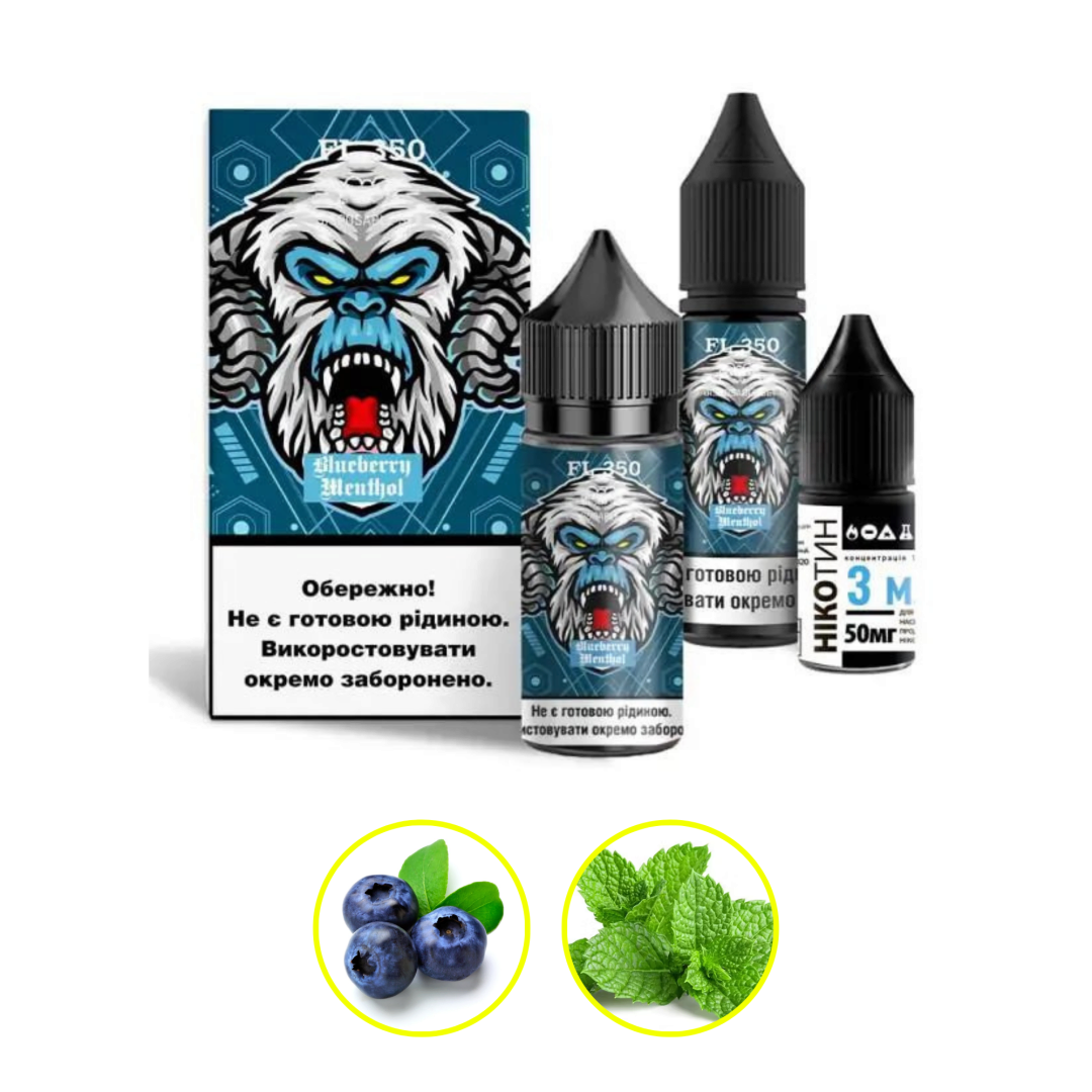 Купить Набор Flavorlab FL350 30 мл 50 мг Черника ментол