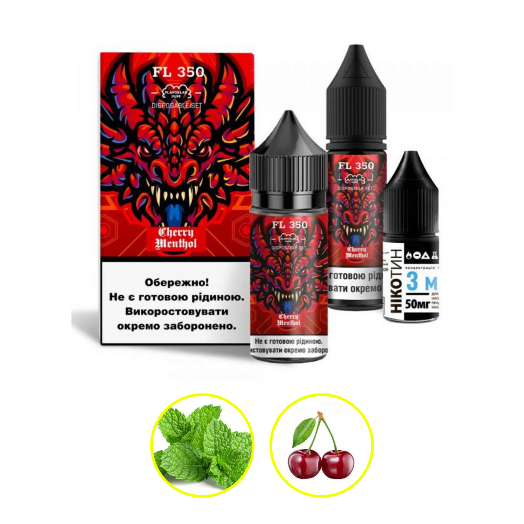Купить Набор Flavorlab FL350 30 мл 50 мг Вишня ментол
