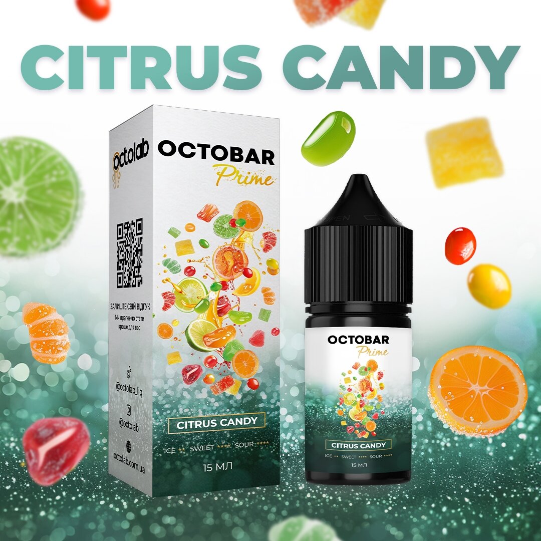 Купить Набор Octobar PRIME 30 мл 50 мг Citrus Candy