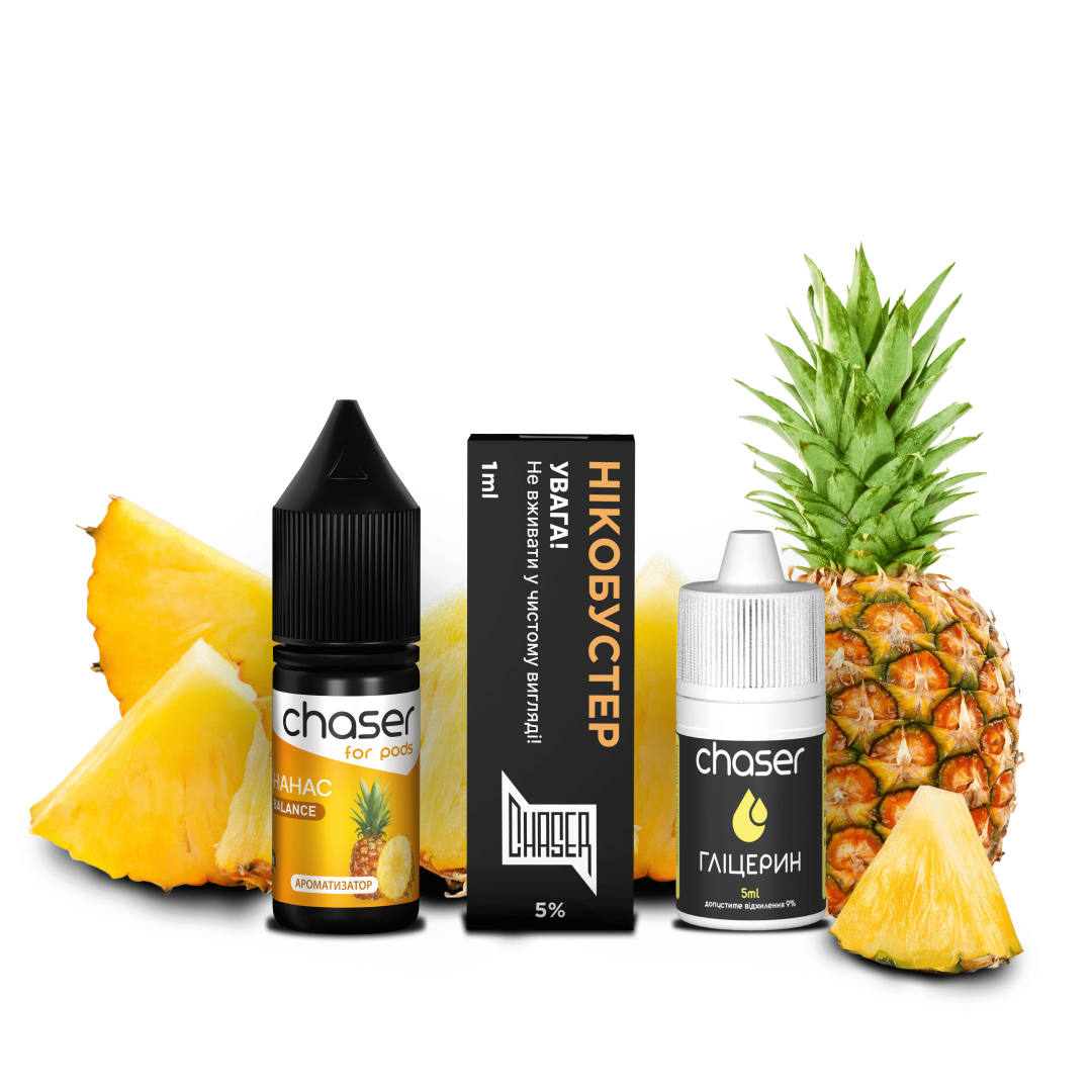 Купити Набір Chaser For Pods АНАНАС 10 мл 50 мг