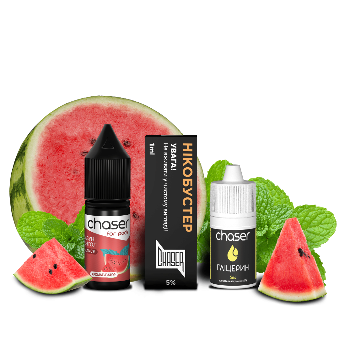 Купить Набор Chaser For Pods КАВУН МЕНТОЛ 10 мл 50 мг