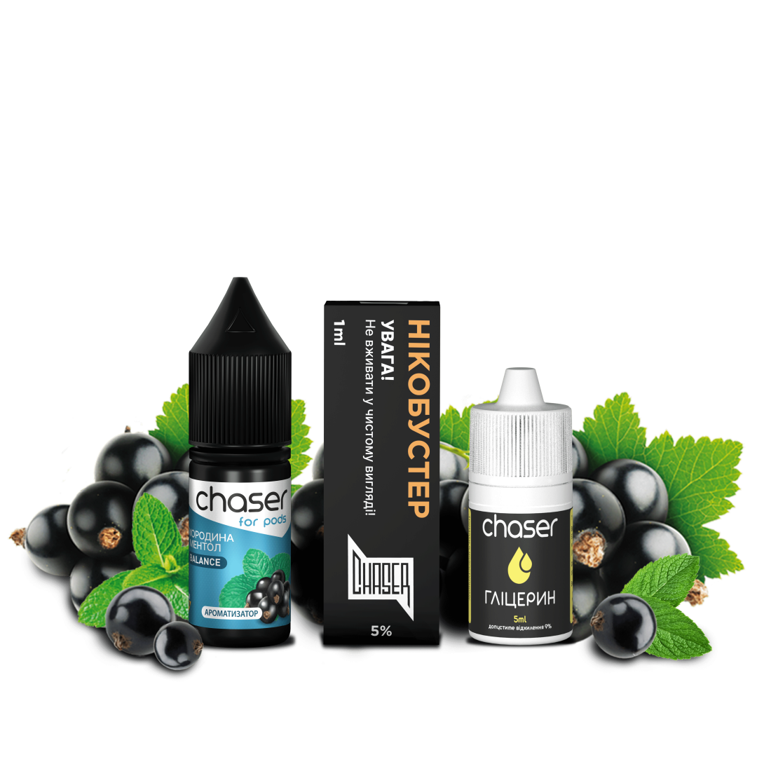Купить Набор Chaser For Pods СМОРОДИНА МЕНТОЛ 10 мл 50 мг