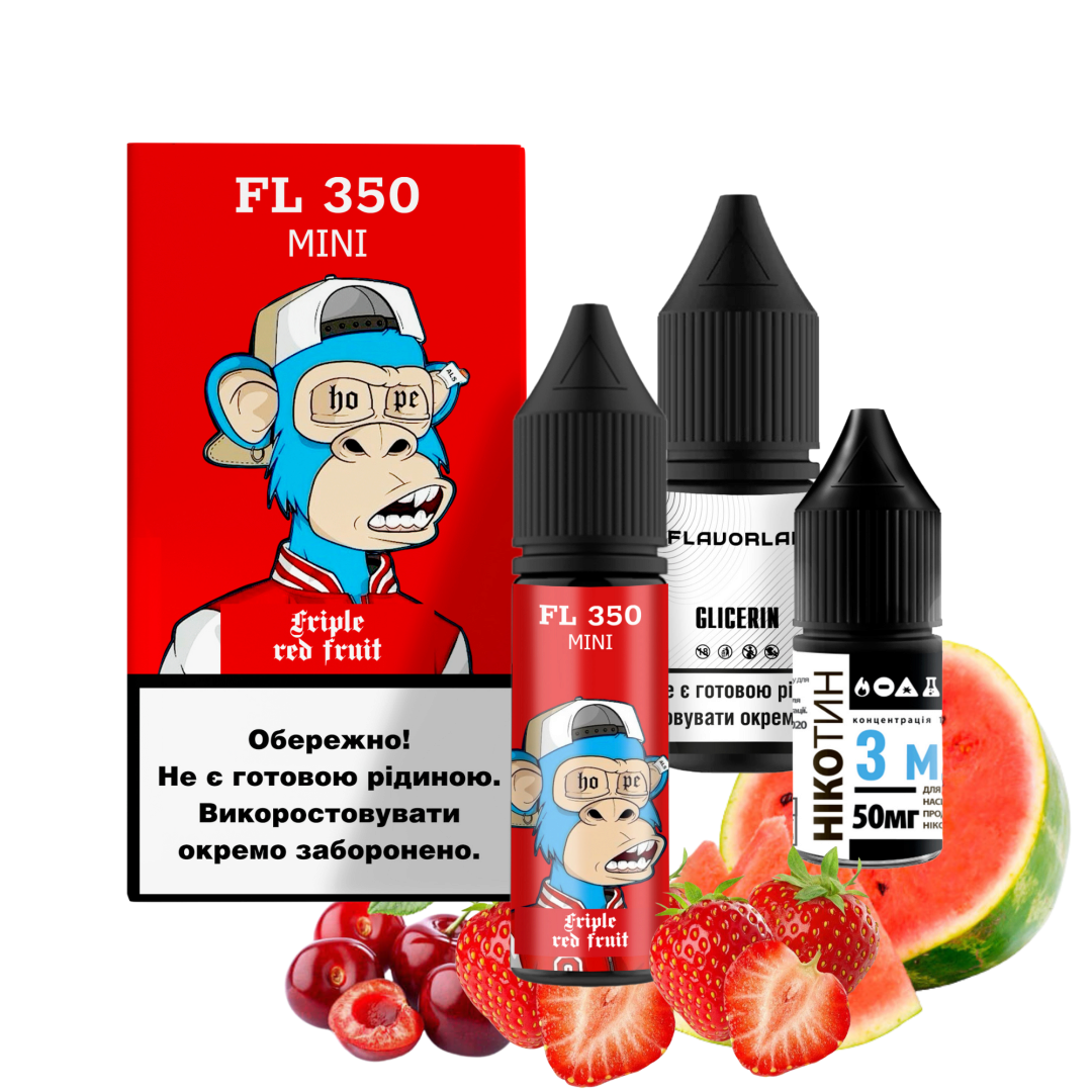 Купить Набор Flavorlab FL 350 Mini 15 мл 50 мг Арбуз Клубника Вишня