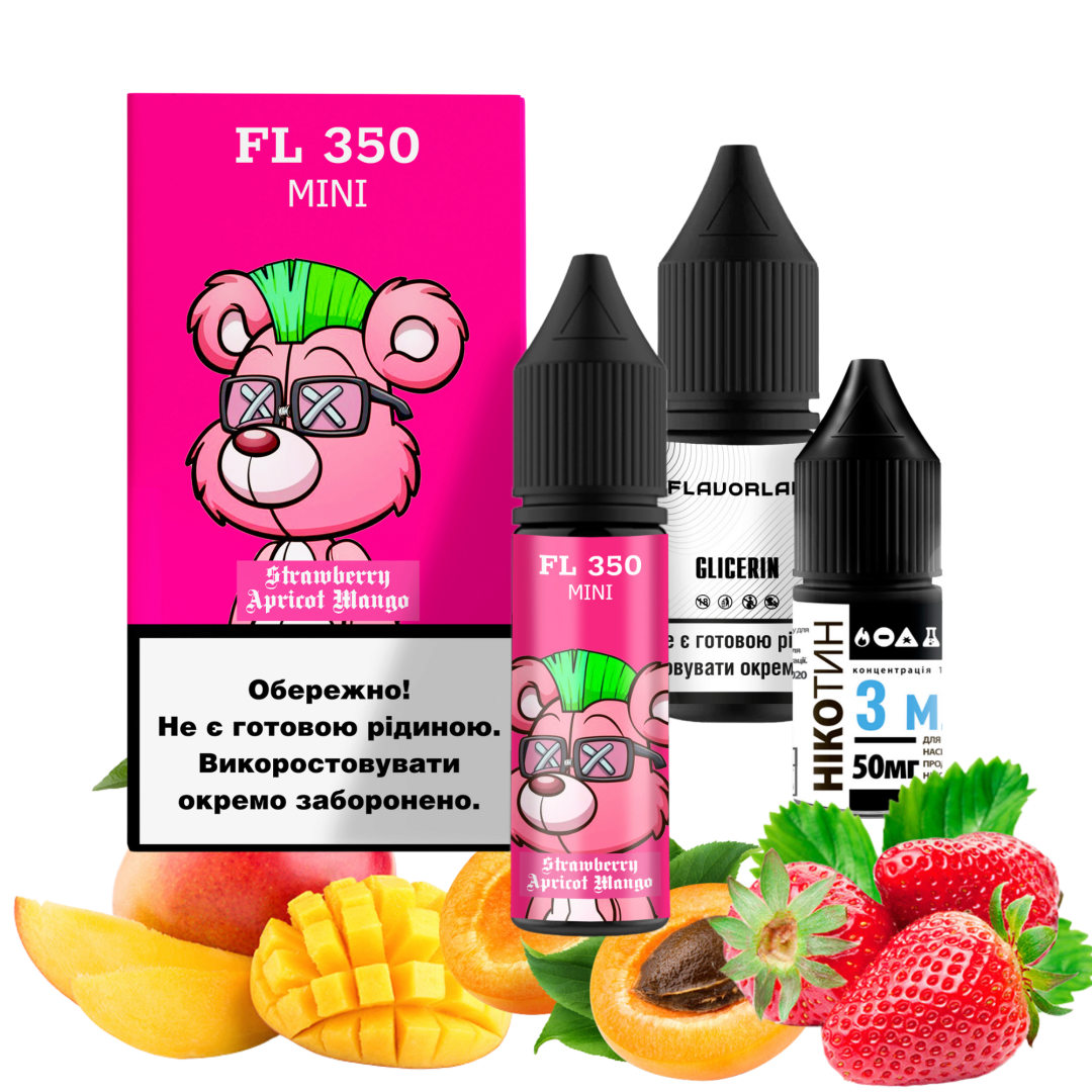 Купить Набор Flavorlab FL 350 Mini 15 мл 50 мг Клубника Абрикос Манго