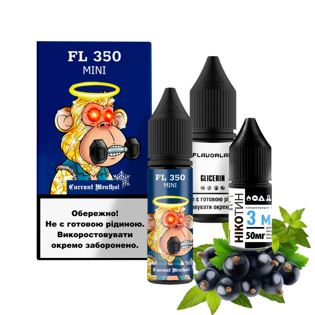 Купить Набор Flavorlab FL 350 Mini 15мл 50мг Смородина Ментол