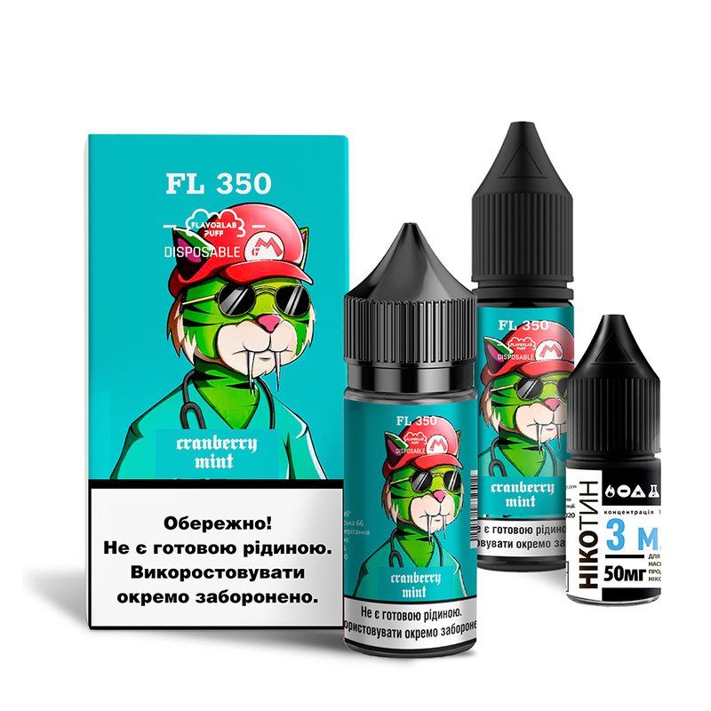 Купить Жидкость Flavorlab FL350 Cranberry Mint, 30 мл