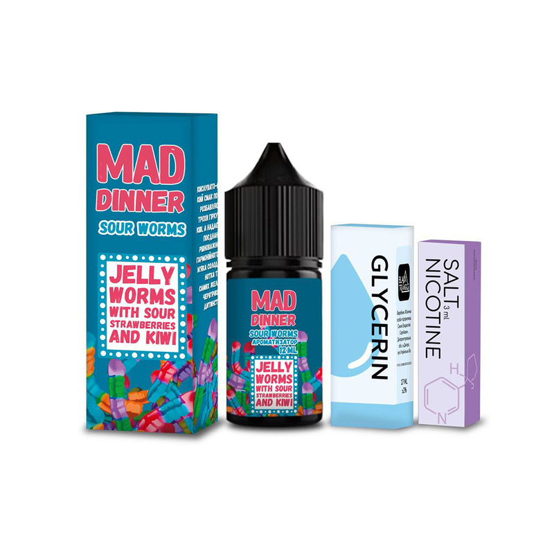Купить Жидкость Mad Dinner Sour Worms, 30 мл