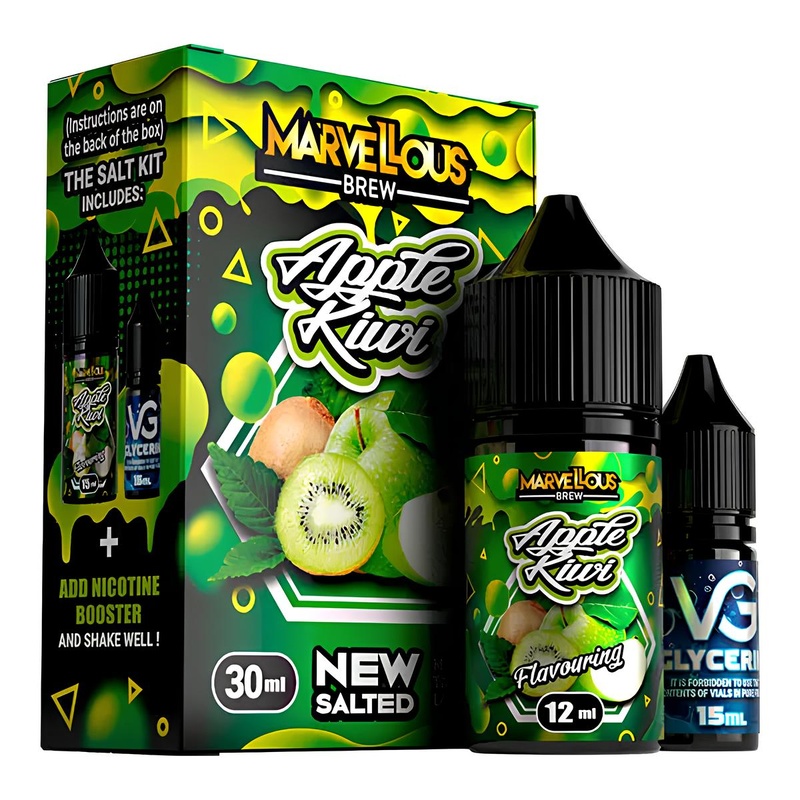 Купить Жидкость Marvellous Brew Apple Kiwi, 30 мл