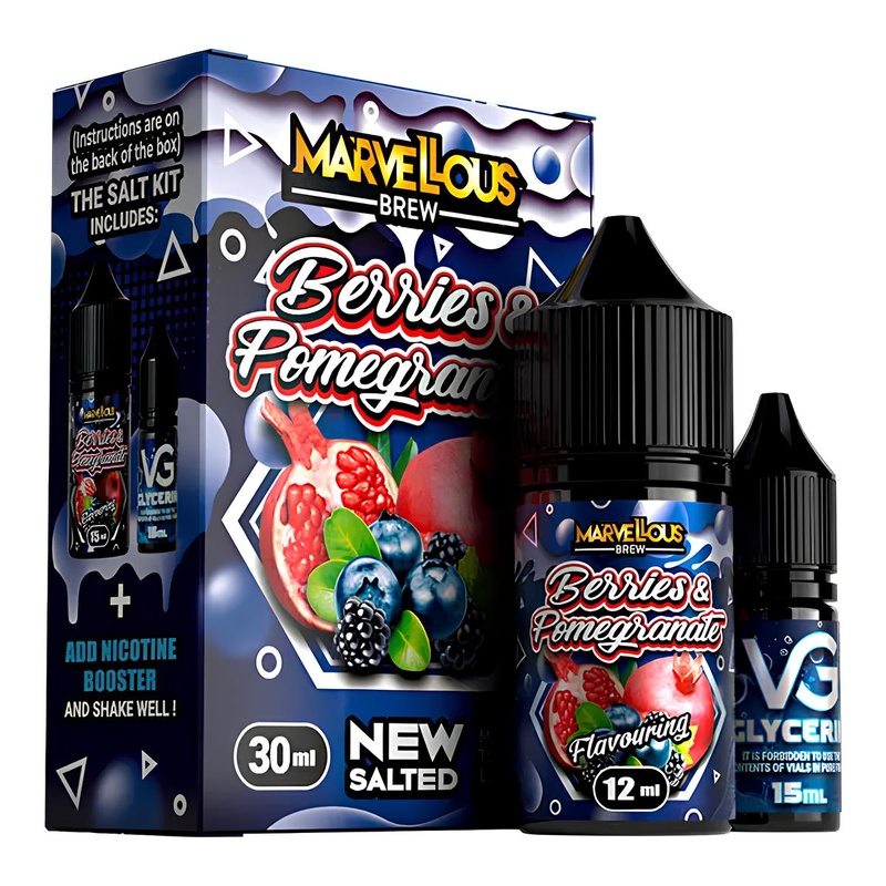 Купить Жидкость Marvellous Brew Berries Pomegranate, 30 мл