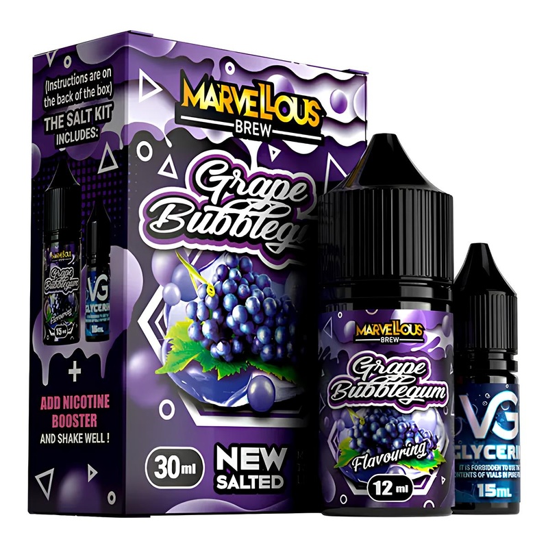 Купить Жидкость Marvellous Brew Grape Bubblegum, 30 мл