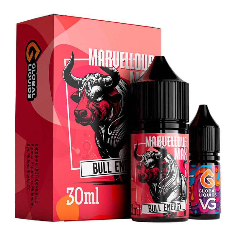 Купити Набір Marvellous Max Bull Energy, 30 мл