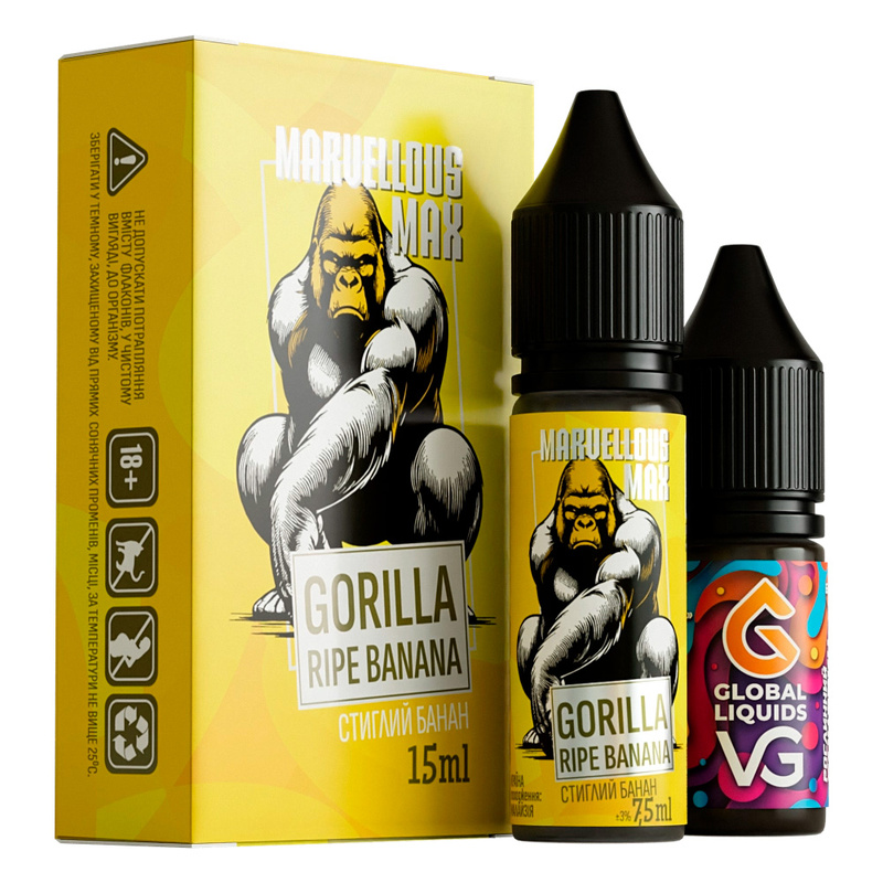 Купити Набір Marvellous Max Gorilla Ripe Banana, 15 мл