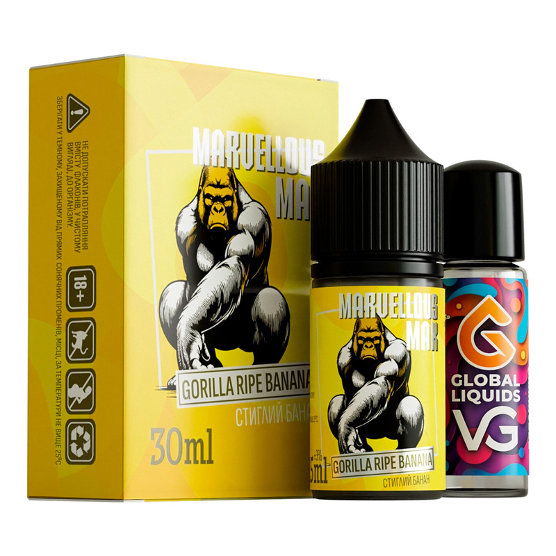 Купити Рідина Marvellous Max Gorilla Ripe Banana, 30 мл