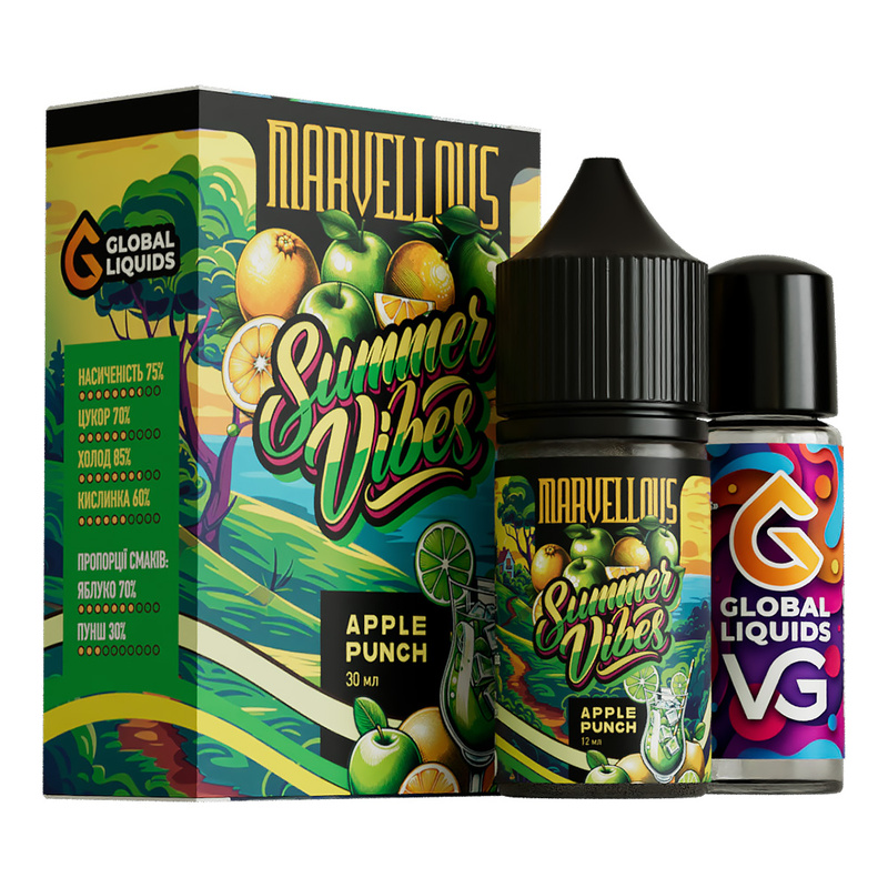Купить Жидкость Marvellous Summer Apple Punch, 30 мл