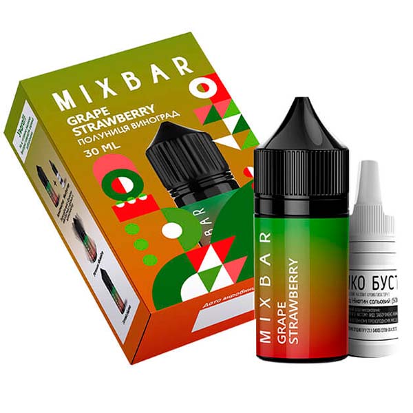 Купить Жидкость Mix Bar Grape Strawberry, 30 мл