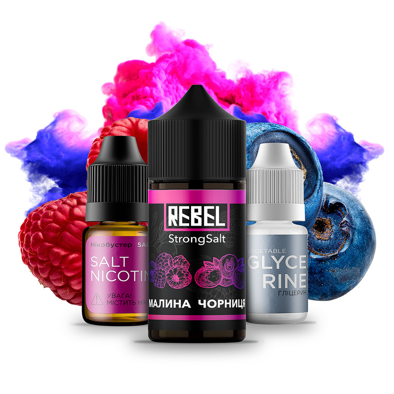 Купить Набор Rebel Малина Черника, 30 мл