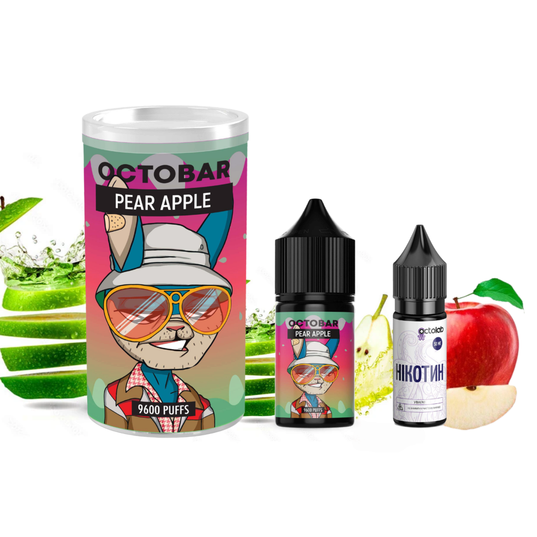 Купить Набор Octobar NFT 30 мл 50 мг Pear Apple