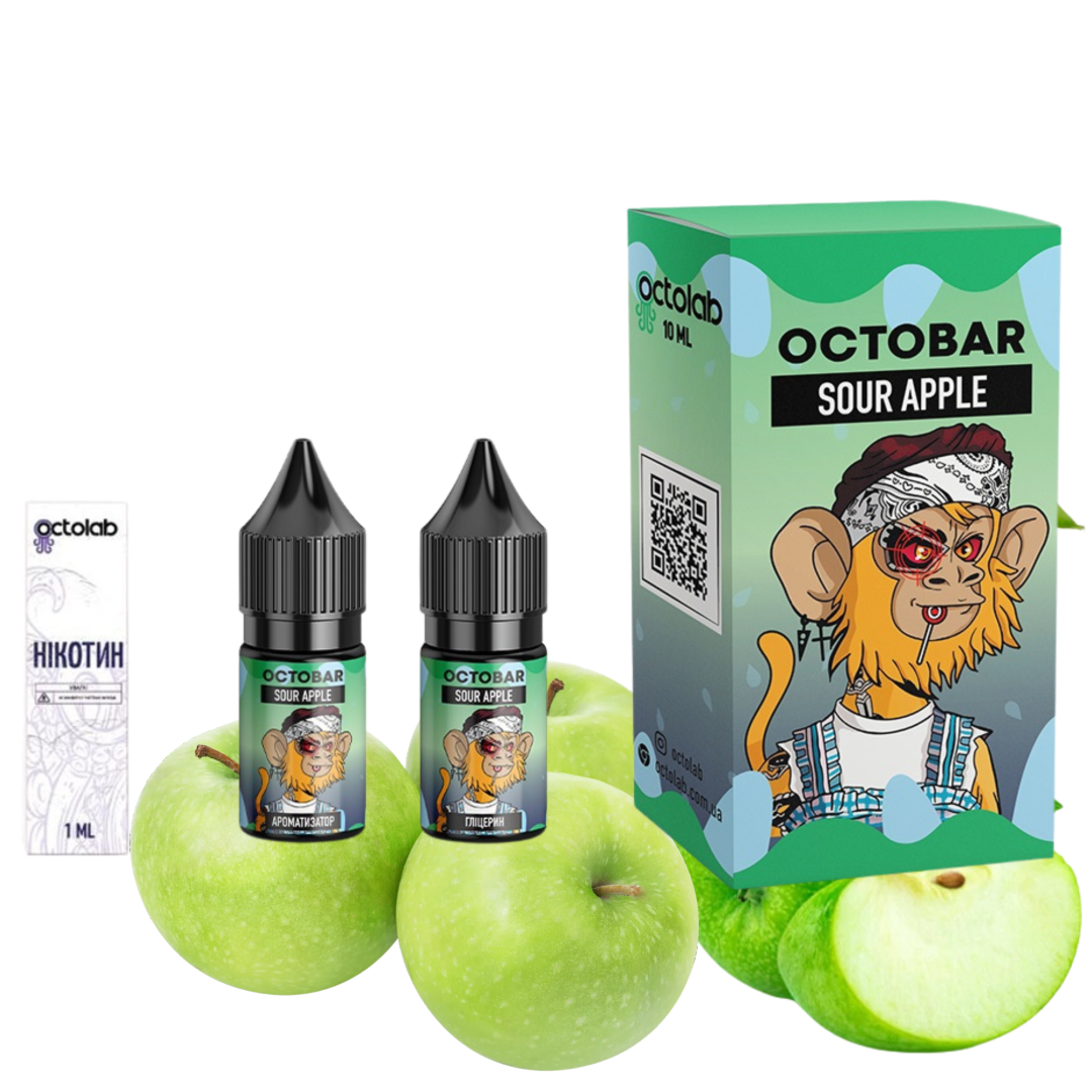 Купити Набір Octobar NFT 10 мл 50 мг Sour Apple