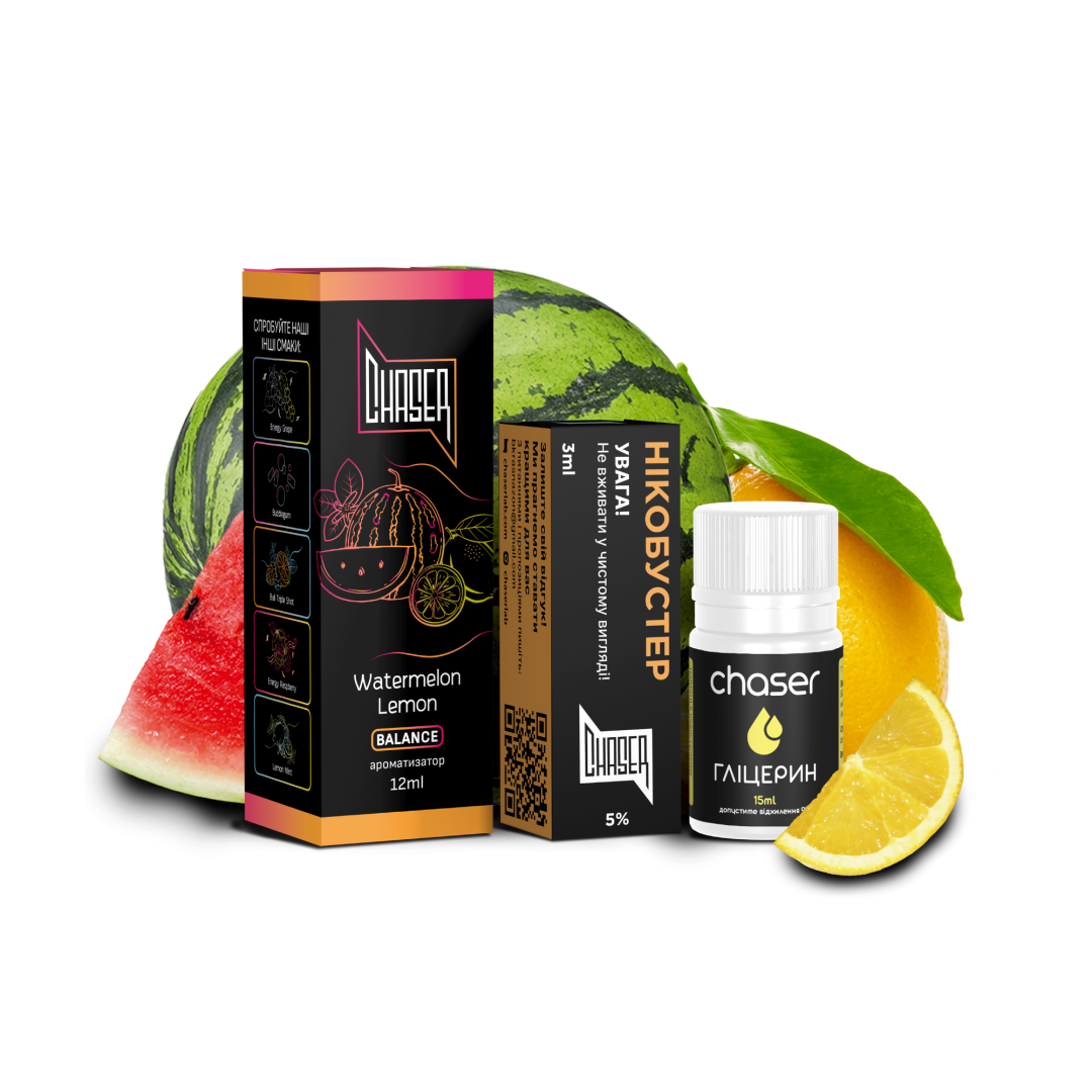 Купить Набор Chaser Black 30мл 65мг WATERMELON LEMON