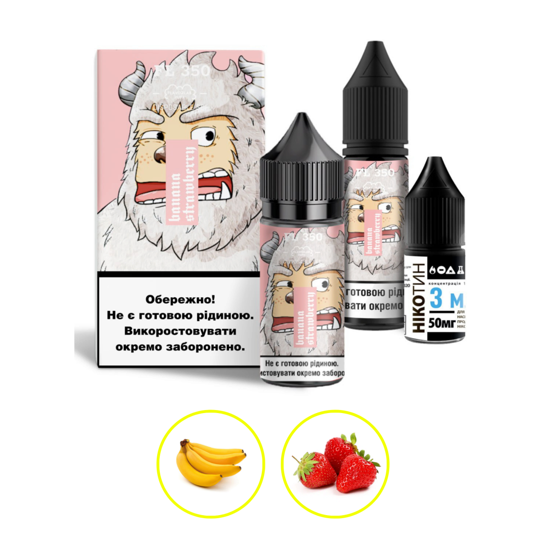 Купить Набор Flavorlab FL350 30 мл 65 мг Клубника банан