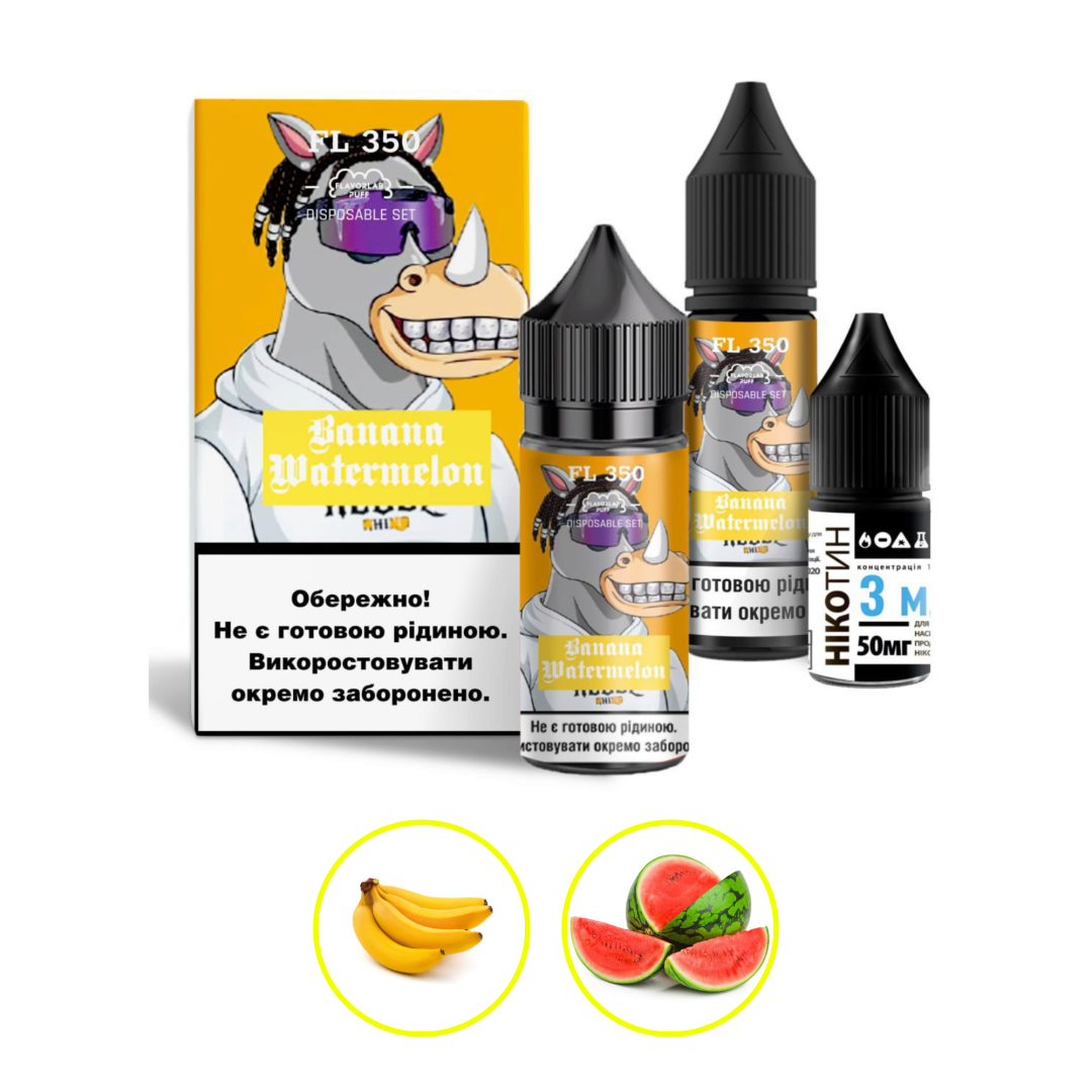 Купити Набір Flavorlab FL350 30 мл 65 мг Банан кавун