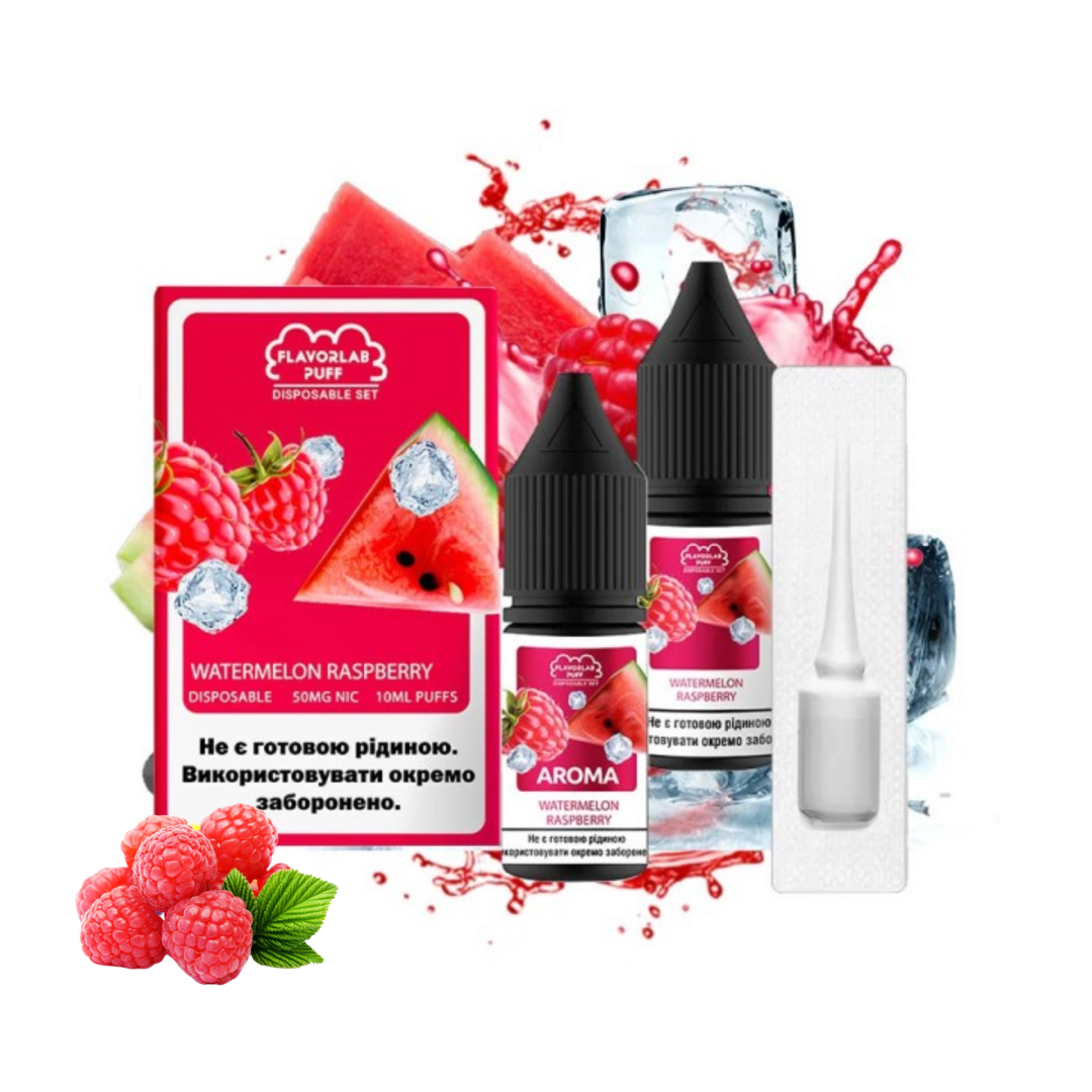 Купить Набор Flavorlab Puff 10 мл 65 мг Арбуз малина