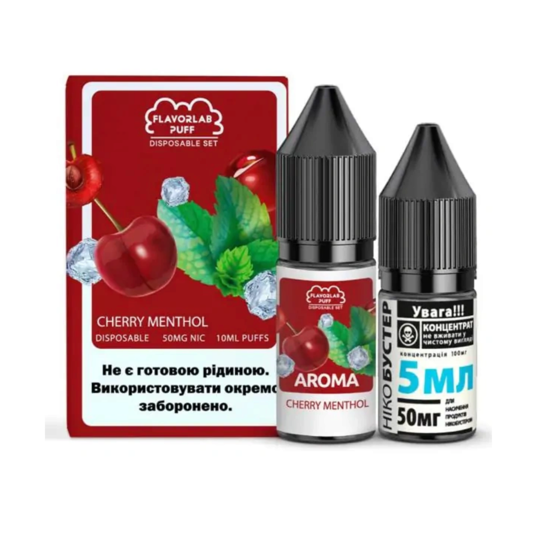 Купить Набор Flavorlab Puff 10 мл 65 мг Вишня ментол