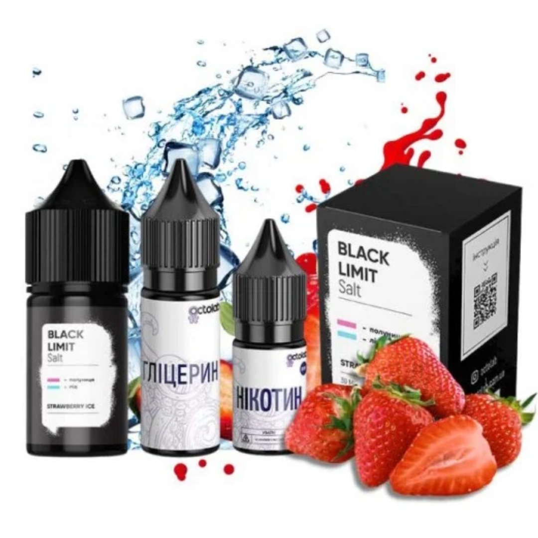 Купити Набір Octobar Black Limit 30 мл 50 мг Strawberry Ice
