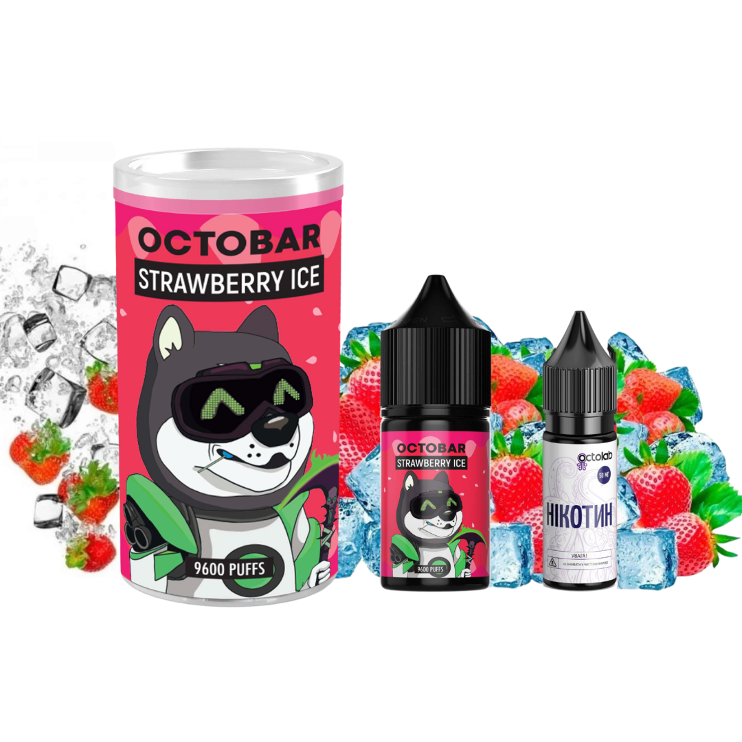 Купити Набір Octobar NFT 30 мл 50 мг Strawberry Ice