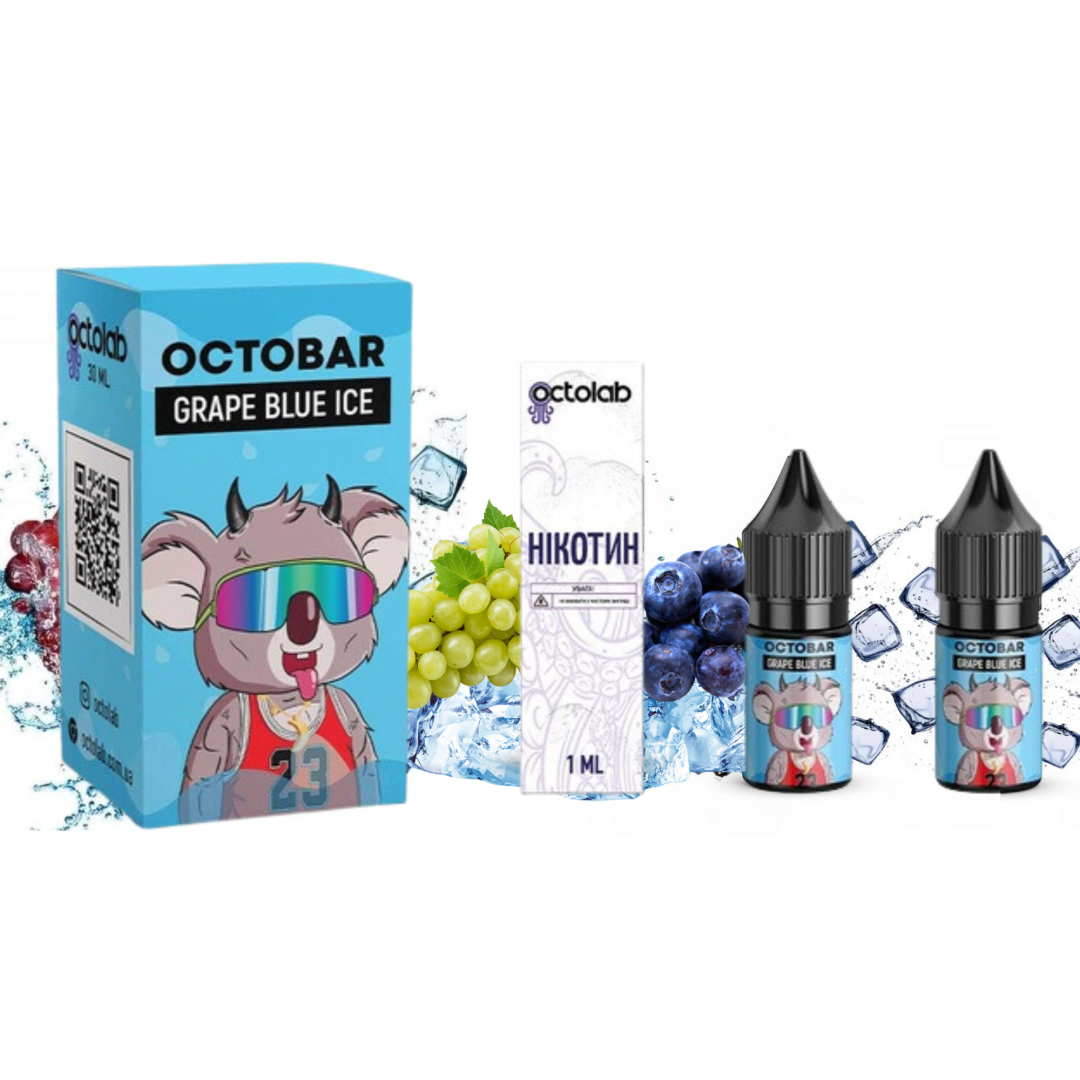 Купити Набір Octobar NFT 10 мл 50 мг Grape Blue Ice